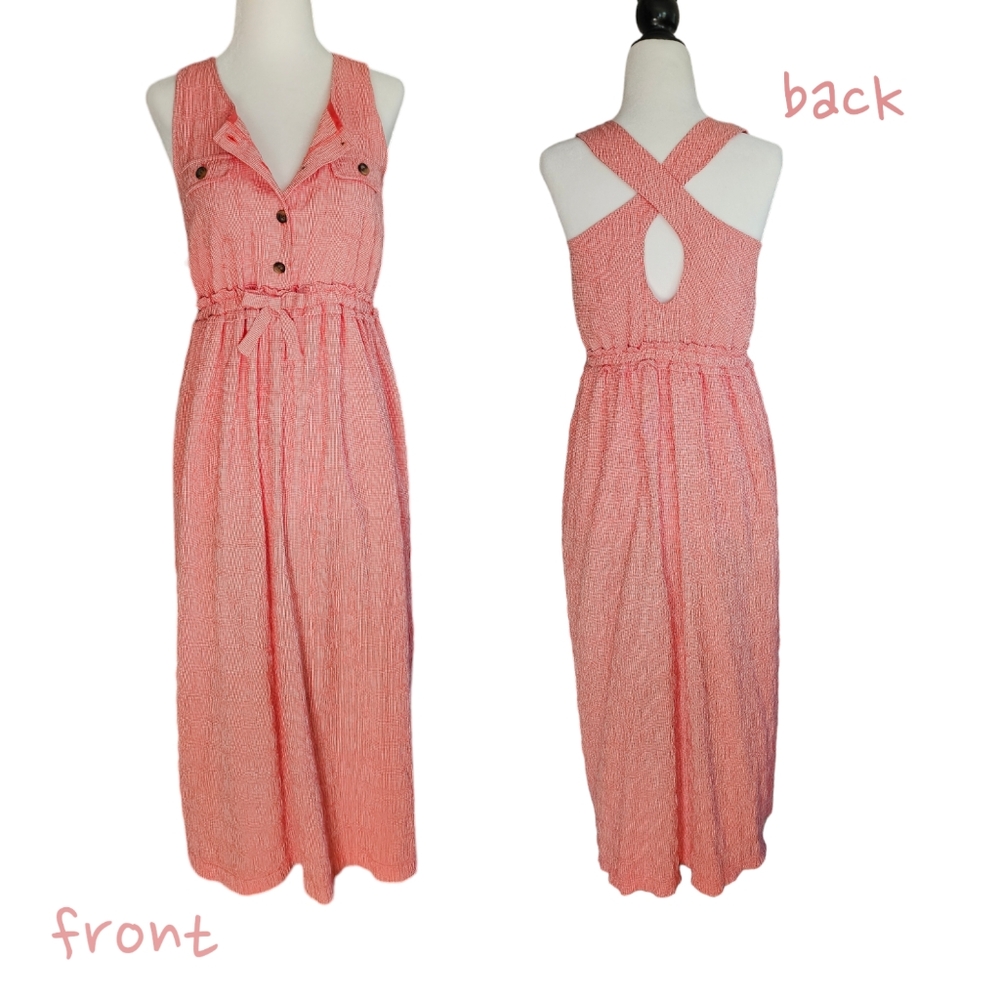 Iris & Ivy | Vintage Red Gingham Print  Dress Size Small